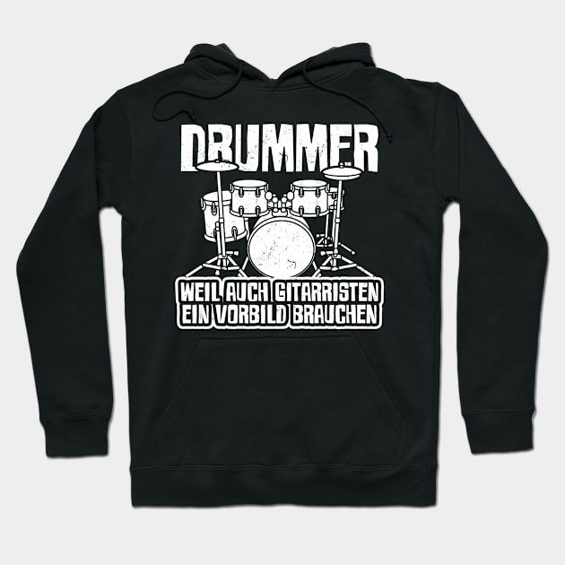 Drummer Drum Sticks & Drums Hoodie by QQdesigns